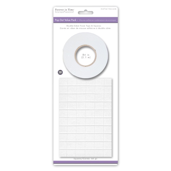 Double-Sided Adhesive Square Foam Tape (2 Sizes) - Picture 1 of 4